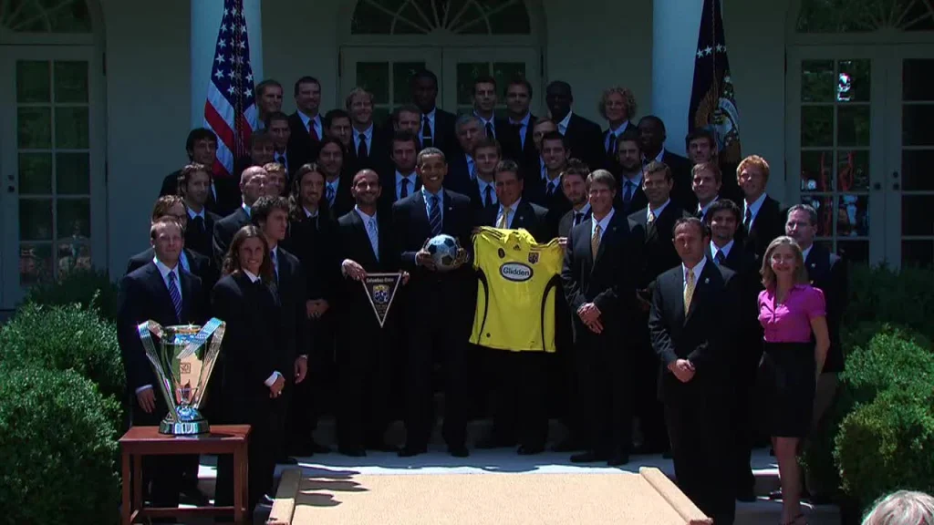 Casemiro con la camiseta del Columbus Crew durante un partido de la MLS.