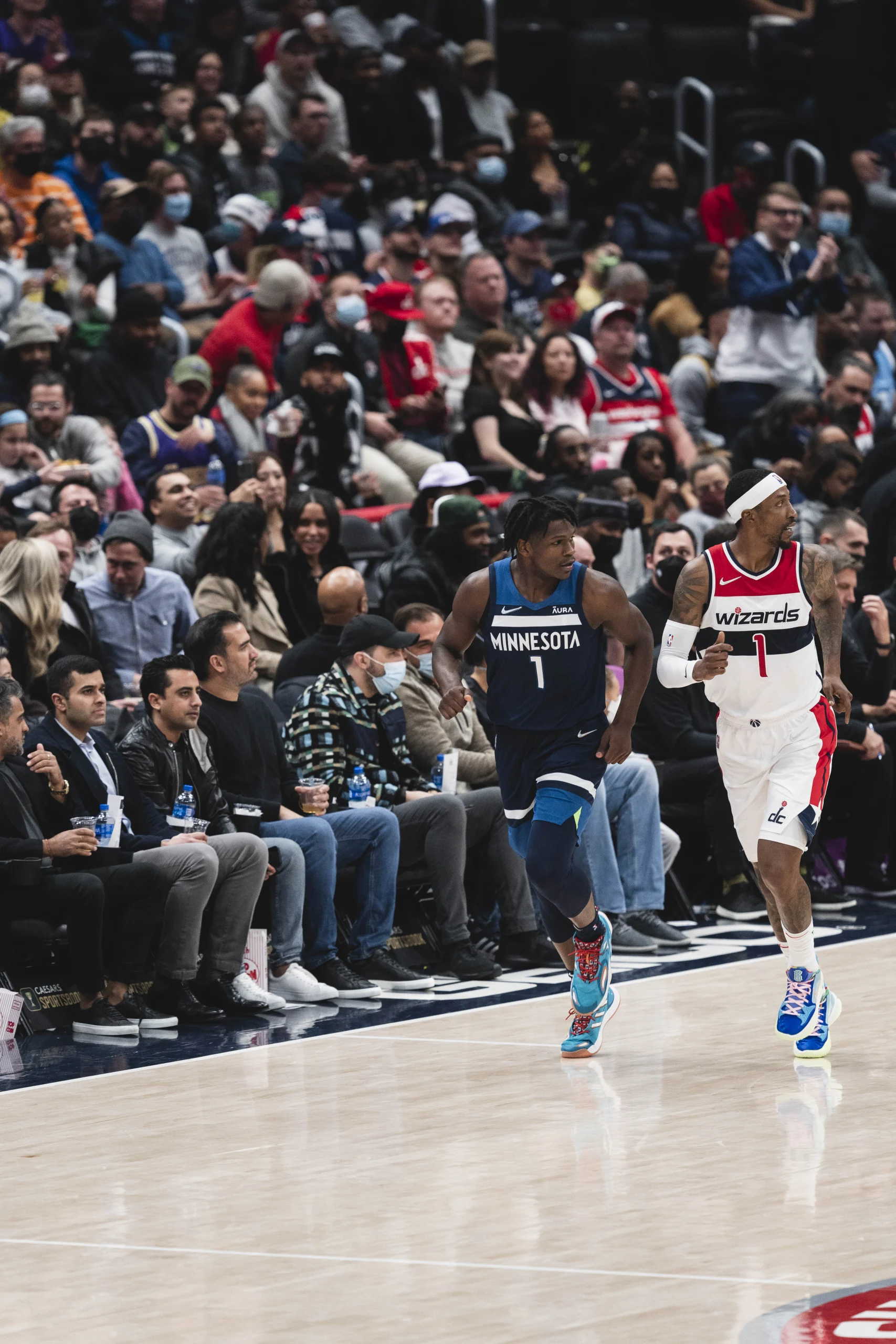 Anthony Edwards, escolta de Minnesota Timberwolves, durante un partido de la NBA.