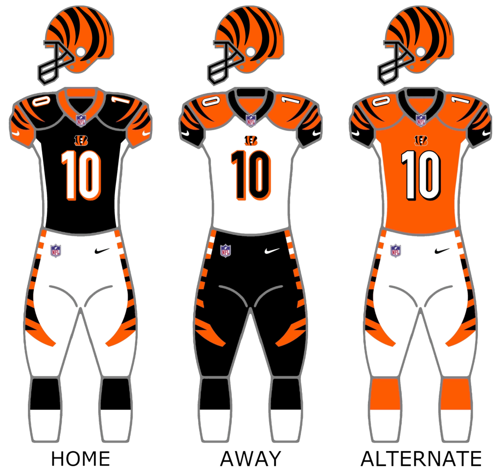 Ja'Marr Chase, receptor de los Cincinnati Bengals, salta para atrapar un pase durante un partido de la NFL.